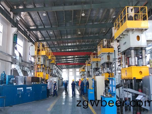Warm forging line